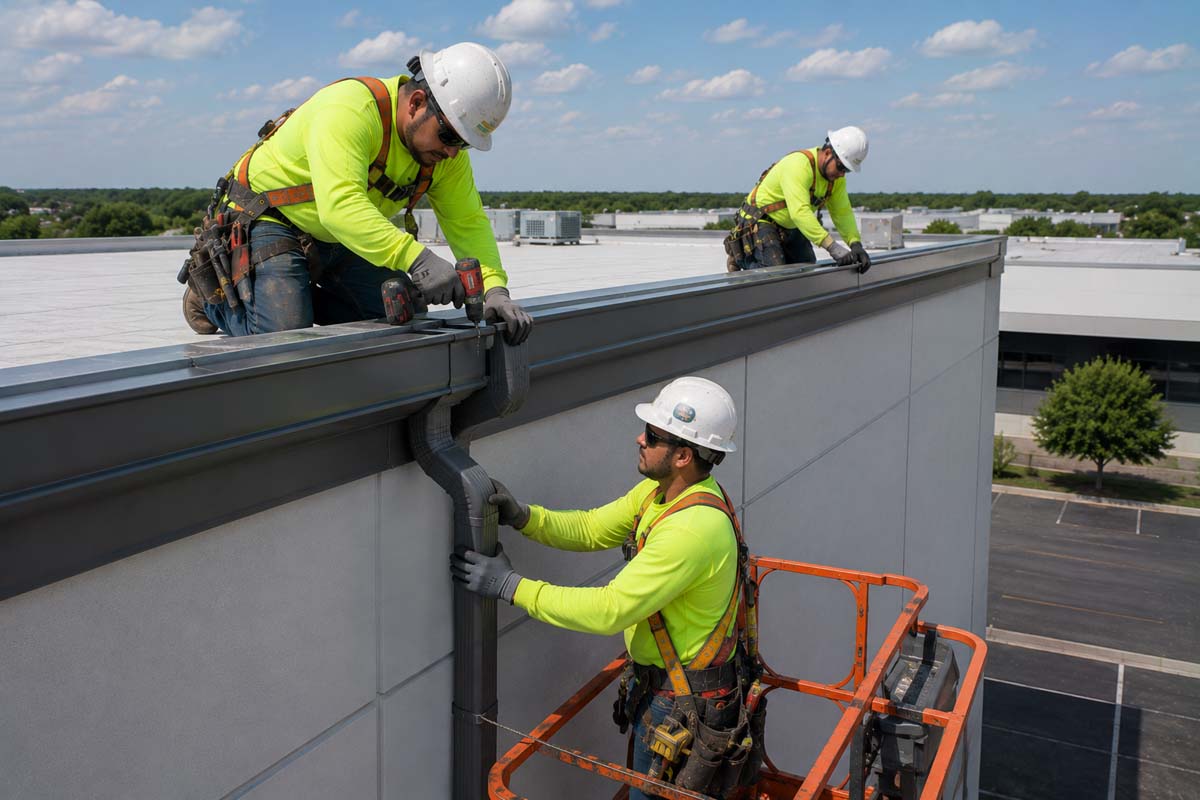 Commercial Gutters &amp; Downspouts